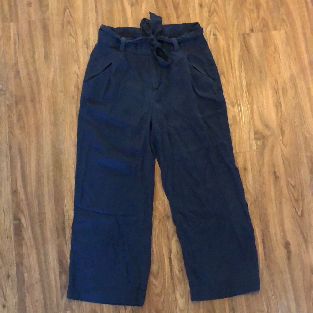 Banana Republic high waist crop wide leg pant